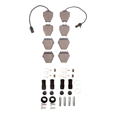 Dynamic Friction Co Active Performance Pads and Hardware Kit, High Friction, High Torque/Aggressive Initial Bite 1115-0839-01